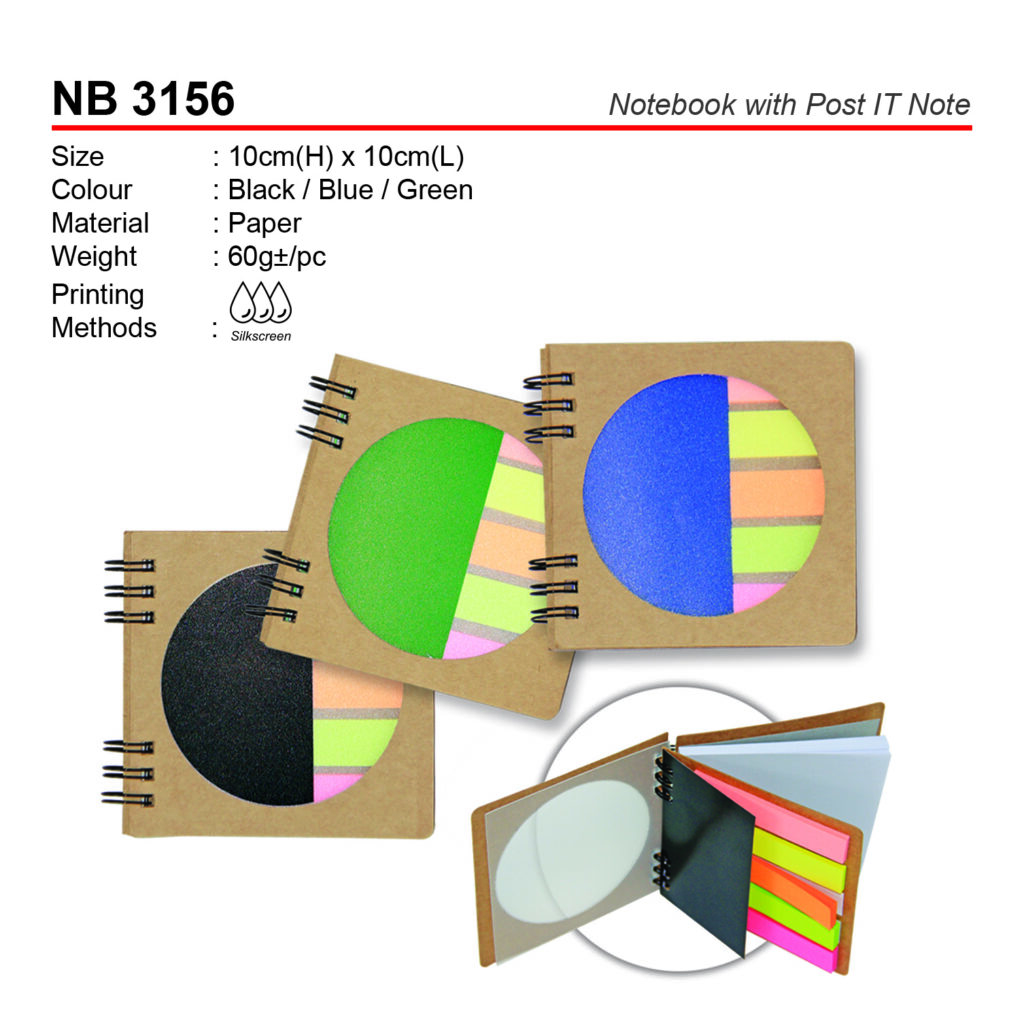 Nb Note NB 3156 Notebook with Post IT Note | WS Kuantan Enterprise
